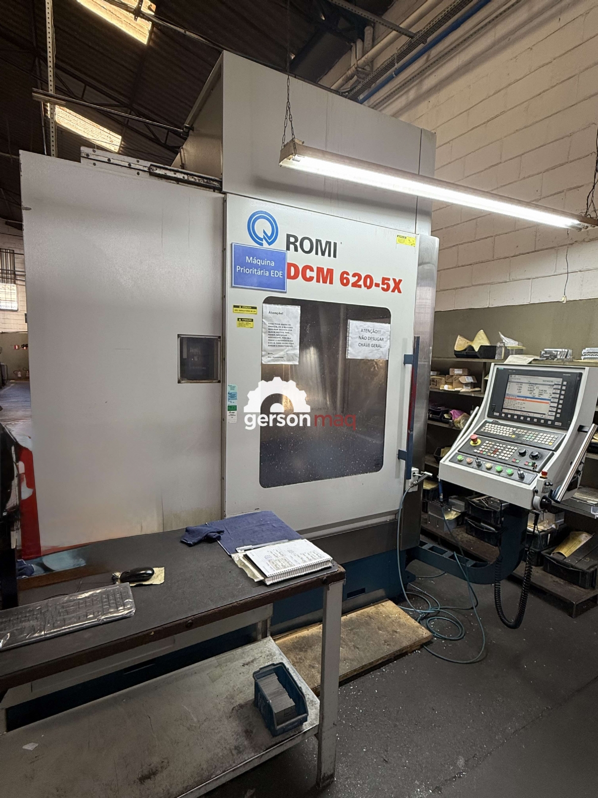 CENTRO DE USINAGEM 5 EIXOS ROMI DCM620 5 X - ANO 2014